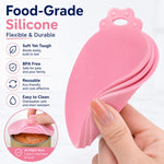 2 lattine per cibo per animali con coperchio in silicone ermetico