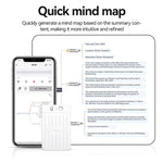 Registratore vocale intelligente AI ultrasottile con doppia tastiera e impronta vocale, compatibile con AIREC-APP., 8GB, 16GB, 32GB, 64GB, 128GB, 256GB