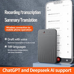 A3 Tastiera con tastiera a V, ultra sottile, con intelligenza artificiale, supporto per registratore vocale intelligente e app AIREC., 8GB, 16GB, 32GB, 64GB, 128GB, 256GB