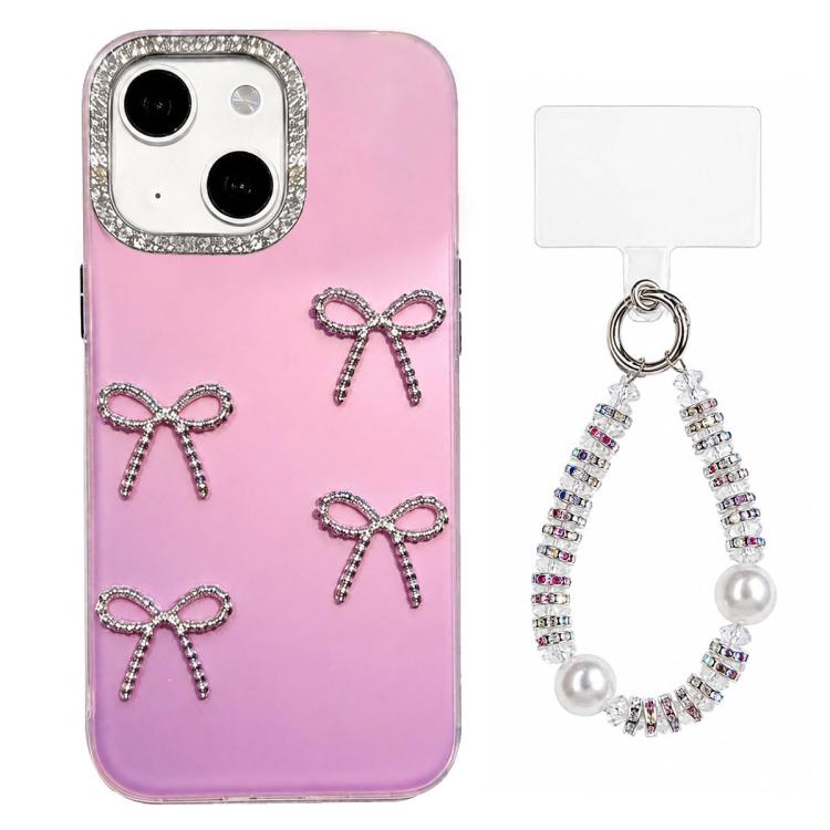 Custodia per telefono IMD color dopamina galvanizzata con cinturino da polso con perline, delicata sulla pelle., For iPhone 13 Pro, For iPhone 13