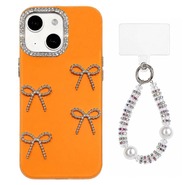 Custodia per telefono IMD color dopamina galvanizzata con cinturino da polso con perline, delicata sulla pelle., For iPhone 13 Pro, For iPhone 13