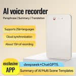 Registratore vocale intelligente AI ultrasottile con un solo tasto A3, compatibile con l'app AIREC., 8GB, 16GB, 32GB, 64GB, 128GB, 256GB