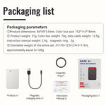 Registratore vocale intelligente AI ultrasottile con un solo tasto A3, compatibile con l'app AIREC., 8GB, 16GB, 32GB, 64GB, 128GB, 256GB