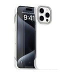 Custodia per telefono ibrida in PC e TPU satinato con mezza cornice a forma di diamante di Candy Diamond, For iPhone 16 Plus, For iPhone 16, For iPhone 15 Pro Max