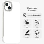 Custodia per telefono ibrida in PC e TPU satinato con mezza cornice a forma di diamante di Candy Diamond, For iPhone 14 Plus, For iPhone 14, For iPhone 14 Pro