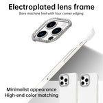 Custodia per telefono ibrida in PC e TPU satinato con mezza cornice a forma di diamante di Candy Diamond, For iPhone 15 Pro, For iPhone 15 Plus, For iPhone 15