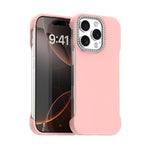 Custodia per telefono ibrida in PC e TPU satinato con mezza cornice a forma di diamante di Candy Diamond, For iPhone Air, For iPhone 16 Pro Max, For iPhone 16 Pro