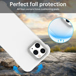 Custodia per telefono ibrida in PC e TPU satinato con mezza cornice a forma di diamante di Candy Diamond, For iPhone 11 Pro