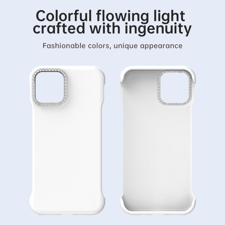 Custodia per telefono ibrida in PC e TPU satinato con mezza cornice a forma di diamante di Candy Diamond, For iPhone 11 Pro