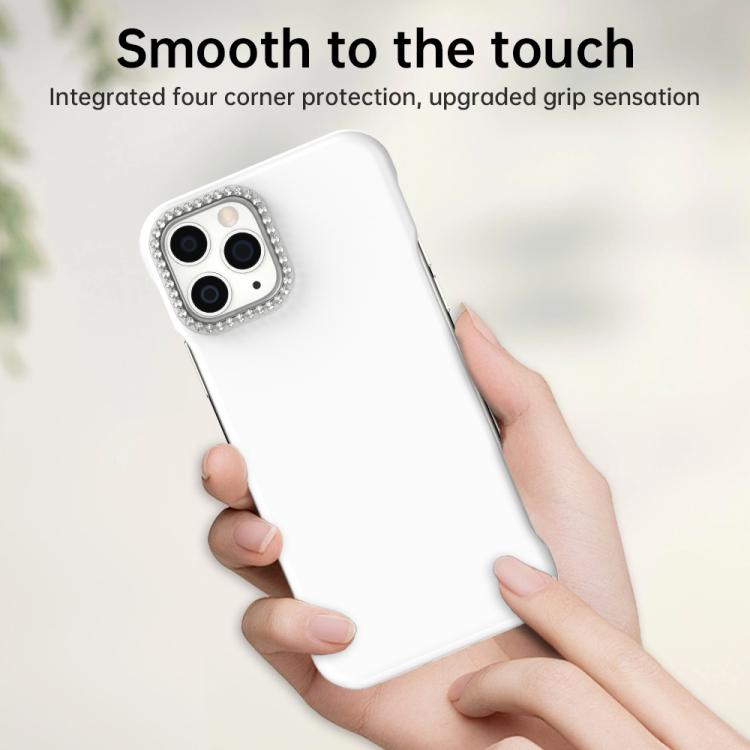 Custodia per telefono ibrida in PC e TPU satinato con mezza cornice a forma di diamante di Candy Diamond, For iPhone 11 Pro