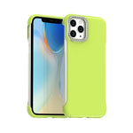 Custodia per telefono ibrida in PC e TPU satinato con mezza cornice a forma di diamante di Candy Diamond, For iPhone 11 Pro