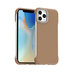 Custodia per telefono ibrida in PC e TPU satinato con mezza cornice a forma di diamante di Candy Diamond, For iPhone 11 Pro