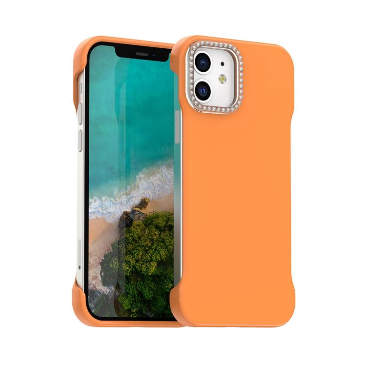 Custodia per telefono ibrida in PC e TPU satinato con mezza cornice a forma di diamante di Candy Diamond, For iPhone 13, For iPhone 12, For iPhone 12 Pro Max
