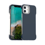 Custodia per telefono ibrida in PC e TPU satinato con mezza cornice a forma di diamante di Candy Diamond, For iPhone 13, For iPhone 12, For iPhone 12 Pro Max