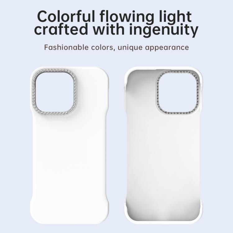 Custodia per telefono ibrida in PC e TPU satinato con mezza cornice a forma di diamante di Candy Diamond, For iPhone 12 Pro, For iPhone 11 Pro Max, For iPhone 11