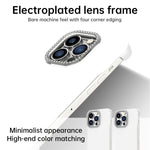 Custodia per telefono ibrida in PC e TPU satinato con mezza cornice a forma di diamante di Candy Diamond, For iPhone 12 Pro, For iPhone 11 Pro Max, For iPhone 11