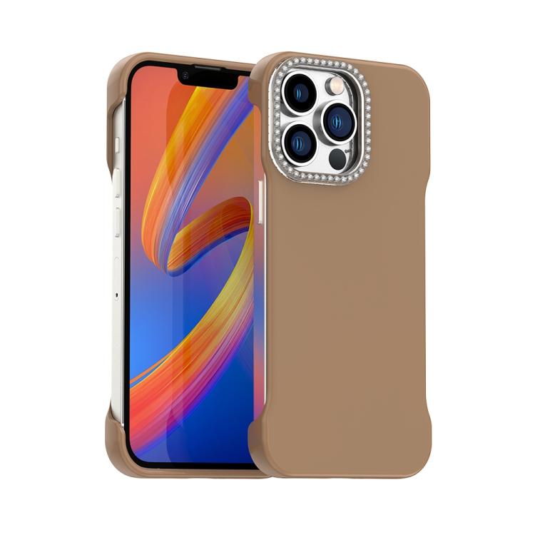 Custodia per telefono ibrida in PC e TPU satinato con mezza cornice a forma di diamante di Candy Diamond, For iPhone 12 Pro, For iPhone 11 Pro Max, For iPhone 11