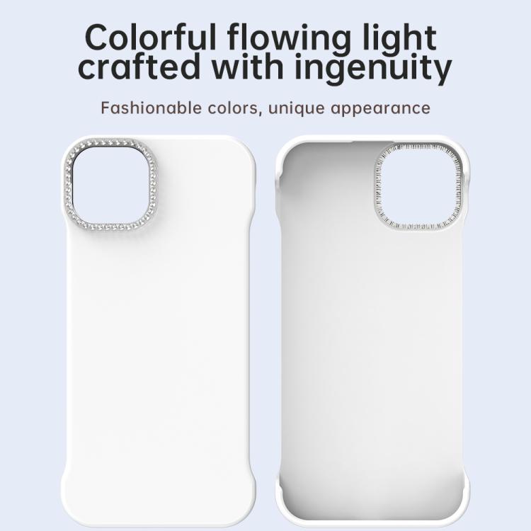 Custodia per telefono ibrida in PC e TPU satinato con mezza cornice a forma di diamante di Candy Diamond, For iPhone 13, For iPhone 12, For iPhone 12 Pro Max