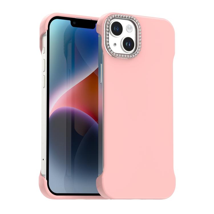 Custodia per telefono ibrida in PC e TPU satinato con mezza cornice a forma di diamante di Candy Diamond, For iPhone 13, For iPhone 12, For iPhone 12 Pro Max
