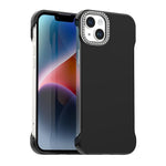 Custodia per telefono ibrida in PC e TPU satinato con mezza cornice a forma di diamante di Candy Diamond, For iPhone 14 Plus, For iPhone 14, For iPhone 14 Pro