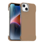 Custodia per telefono ibrida in PC e TPU satinato con mezza cornice a forma di diamante di Candy Diamond, For iPhone 14 Plus, For iPhone 14, For iPhone 14 Pro