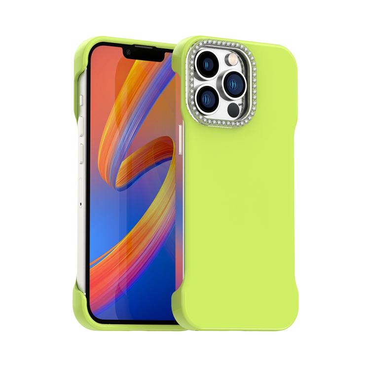 Custodia per telefono ibrida in PC e TPU satinato con mezza cornice a forma di diamante di Candy Diamond, For iPhone 14 Pro Max, For iPhone 13 Pro Max, For iPhone 13 Pro