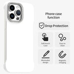 Custodia per telefono ibrida in PC e TPU satinato con mezza cornice a forma di diamante di Candy Diamond, For iPhone 14 Pro Max, For iPhone 13 Pro Max, For iPhone 13 Pro