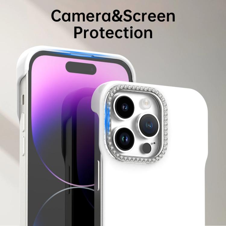 Custodia per telefono ibrida in PC e TPU satinato con mezza cornice a forma di diamante di Candy Diamond, For iPhone 14 Pro Max, For iPhone 13 Pro Max, For iPhone 13 Pro