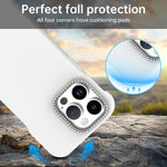 Custodia per telefono ibrida in PC e TPU satinato con mezza cornice a forma di diamante di Candy Diamond, For iPhone 14 Pro Max, For iPhone 13 Pro Max, For iPhone 13 Pro