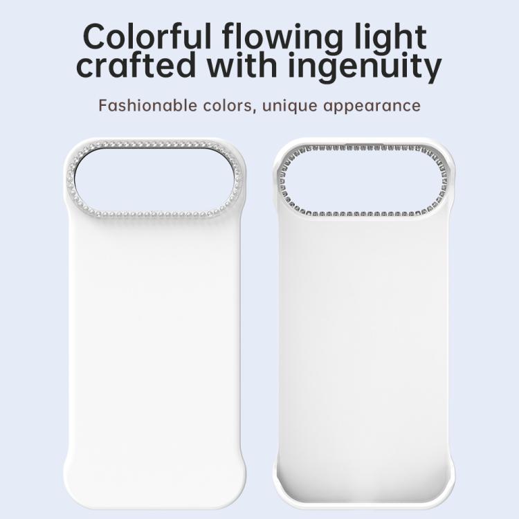 Custodia per telefono ibrida in PC e TPU satinato con mezza cornice a forma di diamante di Candy Diamond, For iPhone Air, For iPhone 16 Pro Max, For iPhone 16 Pro