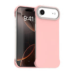 Custodia per telefono ibrida in PC e TPU satinato con mezza cornice a forma di diamante di Candy Diamond, For iPhone Air, For iPhone 16 Pro Max, For iPhone 16 Pro