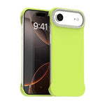Custodia per telefono ibrida in PC e TPU satinato con mezza cornice a forma di diamante di Candy Diamond, For iPhone Air, For iPhone 16 Pro Max, For iPhone 16 Pro