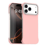 Custodia per telefono ibrida in PC e TPU satinato con mezza cornice a forma di diamante di Candy Diamond, For iPhone 17 Pro Max, For iPhone 17 Pro, For iPhone 17
