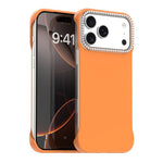Custodia per telefono ibrida in PC e TPU satinato con mezza cornice a forma di diamante di Candy Diamond, For iPhone 17 Pro Max, For iPhone 17 Pro, For iPhone 17