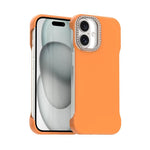 Custodia per telefono ibrida in PC e TPU satinato con mezza cornice a forma di diamante di Candy Diamond, For iPhone 17 Pro Max, For iPhone 17 Pro, For iPhone 17