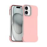 Custodia per telefono ibrida in PC e TPU satinato con mezza cornice a forma di diamante di Candy Diamond, For iPhone 17 Pro Max, For iPhone 17 Pro, For iPhone 17