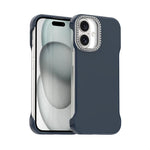 Custodia per telefono ibrida in PC e TPU satinato con mezza cornice a forma di diamante di Candy Diamond, For iPhone 17 Pro Max, For iPhone 17 Pro, For iPhone 17