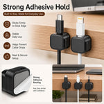 Set da 6 pezzi: organizer magnetico per cavi, supporto per cavi dati da parete