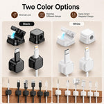 Set da 6 pezzi: organizer magnetico per cavi, supporto per cavi dati da parete