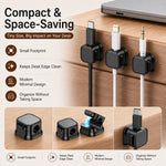 Set da 6 pezzi: organizer magnetico per cavi, supporto per cavi dati da parete