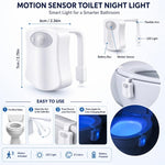 Luce notturna per WC con sensore di movimento RGB a 16 colori