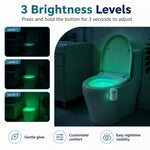 Luce notturna per WC con sensore di movimento RGB a 16 colori