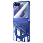 Custodia per telefono trasparente antiurto con galvanizzazione e supporto a 360 gradi., For Galaxy Z Fold8 5G, For Galaxy Z Fold8 Ultra 5G, For Galaxy Z Flip8 5G