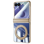 Custodia per telefono trasparente antiurto con galvanizzazione e supporto a 360 gradi., For Galaxy Z Fold8 5G, For Galaxy Z Fold8 Ultra 5G, For Galaxy Z Flip8 5G