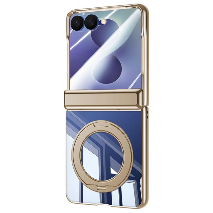 Custodia per telefono trasparente antiurto con galvanizzazione e supporto a 360 gradi., For Galaxy Z Fold8 5G, For Galaxy Z Fold8 Ultra 5G, For Galaxy Z Flip8 5G