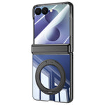 Custodia per telefono trasparente antiurto con galvanizzazione e supporto a 360 gradi., For Galaxy Z Fold8 5G, For Galaxy Z Fold8 Ultra 5G, For Galaxy Z Flip8 5G