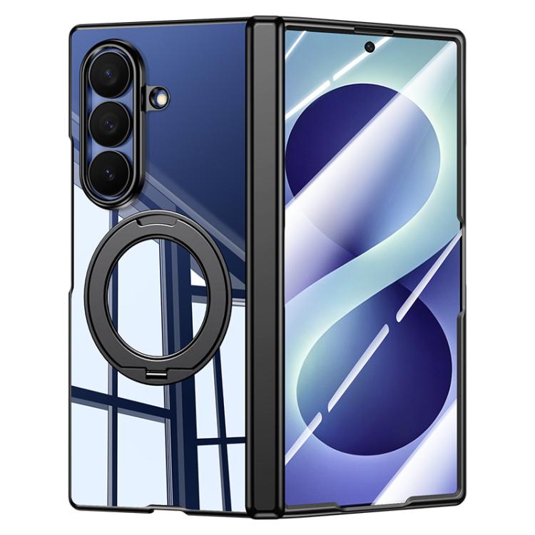 Custodia per telefono trasparente antiurto con galvanizzazione e supporto a 360 gradi., For Galaxy Z Fold8 5G, For Galaxy Z Fold8 Ultra 5G, For Galaxy Z Flip8 5G