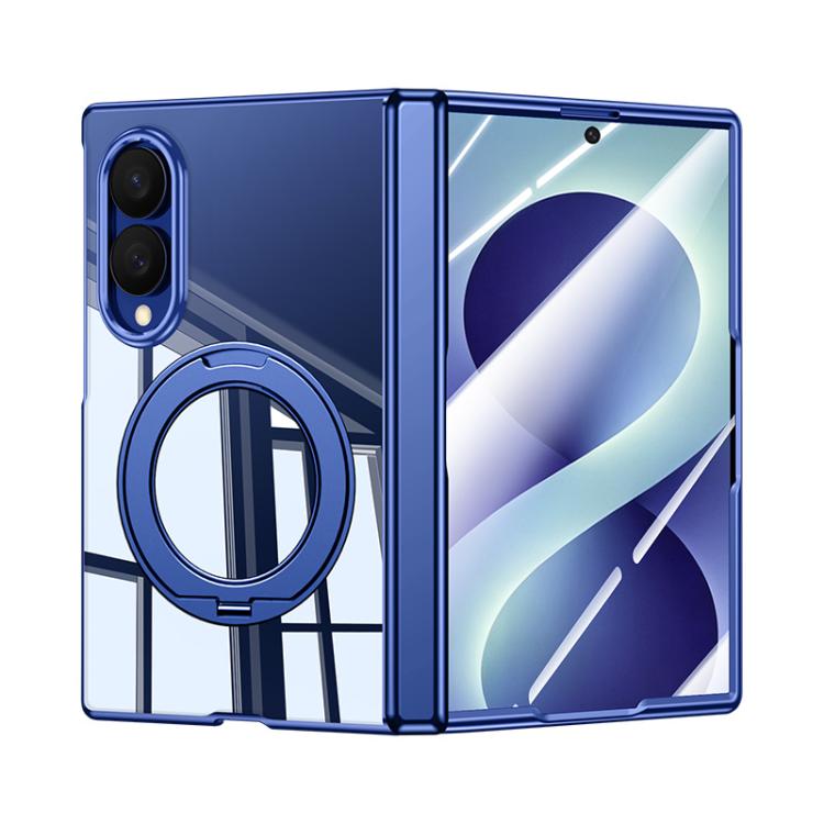 Custodia per telefono trasparente antiurto con galvanizzazione e supporto a 360 gradi., For Galaxy Z Fold8 5G, For Galaxy Z Fold8 Ultra 5G, For Galaxy Z Flip8 5G