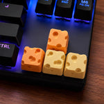 4 tasti creativi 3D a tema formaggio con stelo a croce
