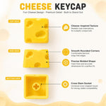 4 tasti creativi 3D a tema formaggio con stelo a croce